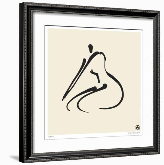 Abstract Female Nude VI-Ty Wilson-Framed Giclee Print