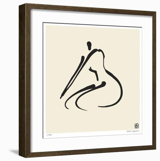 Abstract Female Nude VI-Ty Wilson-Framed Giclee Print