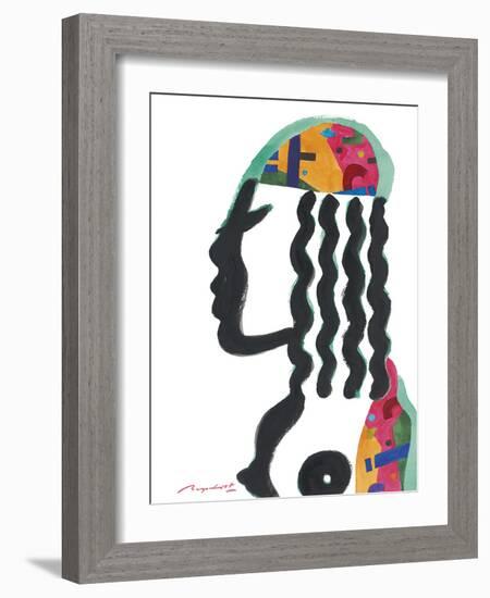 Abstract Figure - Bright-Gerry Baptist-Framed Giclee Print