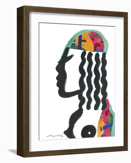 Abstract Figure - Bright-Gerry Baptist-Framed Giclee Print