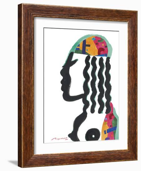 Abstract Figure - Bright-Gerry Baptist-Framed Giclee Print