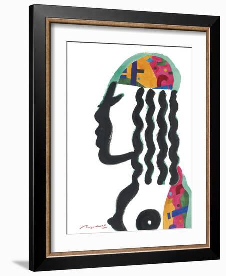 Abstract Figure - Bright-Gerry Baptist-Framed Giclee Print