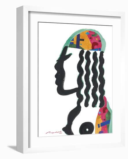 Abstract Figure - Bright-Gerry Baptist-Framed Giclee Print