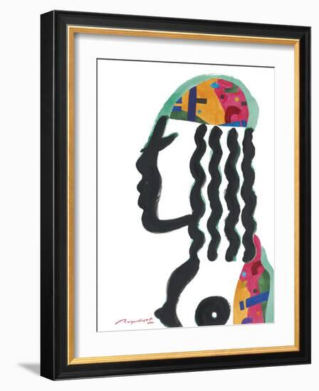 Abstract Figure - Bright-Gerry Baptist-Framed Giclee Print