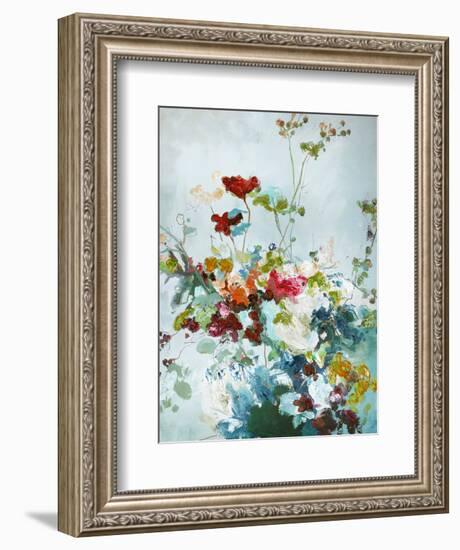 Abstract Floral 1-Design Fabrikken-Framed Art Print