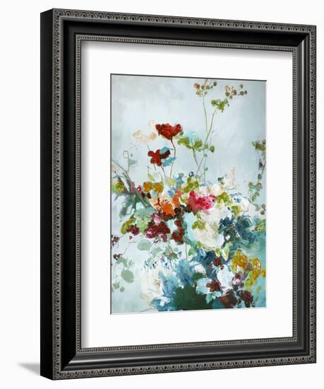 Abstract Floral 1-Design Fabrikken-Framed Art Print