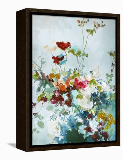 Abstract Floral 1-Design Fabrikken-Framed Stretched Canvas