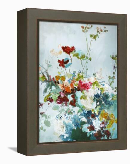 Abstract Floral 1-Design Fabrikken-Framed Stretched Canvas