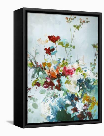 Abstract Floral 1-Design Fabrikken-Framed Stretched Canvas