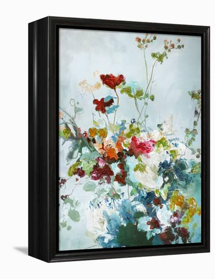 Abstract Floral 1-Design Fabrikken-Framed Stretched Canvas