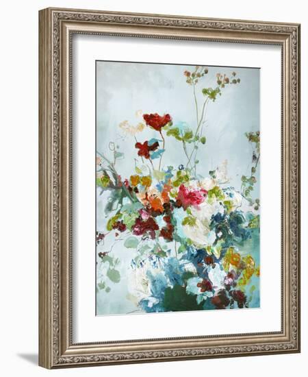 Abstract Floral 1-Design Fabrikken-Framed Art Print