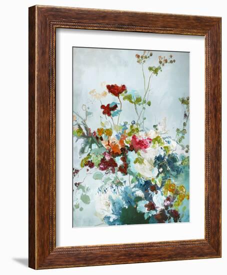 Abstract Floral 1-Design Fabrikken-Framed Art Print