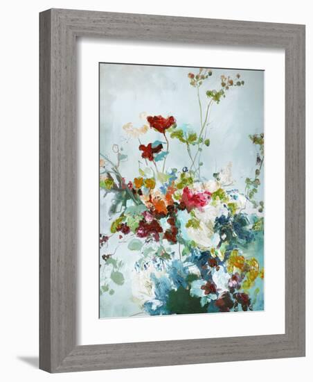 Abstract Floral 1-Design Fabrikken-Framed Art Print