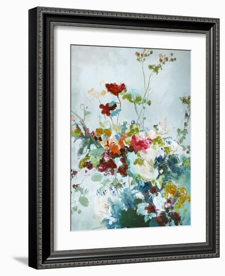 Abstract Floral 1-Design Fabrikken-Framed Art Print