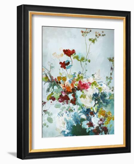 Abstract Floral 1-Design Fabrikken-Framed Art Print