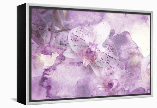 Abstract Floral Background- Watercolor Grunge Texture-run4it-Framed Stretched Canvas