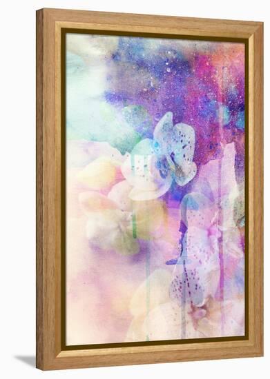 Abstract Floral Background- Watercolor Grunge Texture-run4it-Framed Stretched Canvas