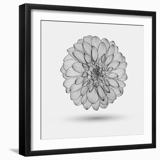 Abstract Floral Background-Helga Pataki-Framed Premium Giclee Print