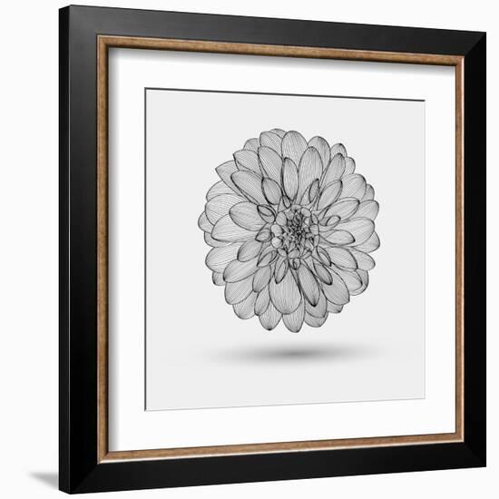 Abstract Floral Background-Helga Pataki-Framed Art Print