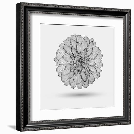 Abstract Floral Background-Helga Pataki-Framed Art Print