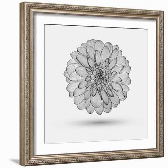 Abstract Floral Background-Helga Pataki-Framed Art Print