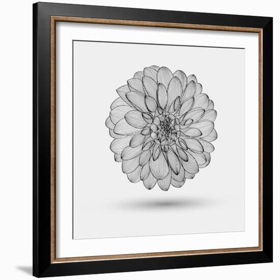 Abstract Floral Background-Helga Pataki-Framed Art Print