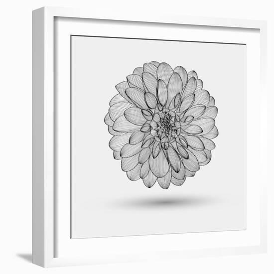 Abstract Floral Background-Helga Pataki-Framed Art Print