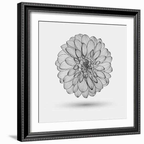 Abstract Floral Background-Helga Pataki-Framed Art Print