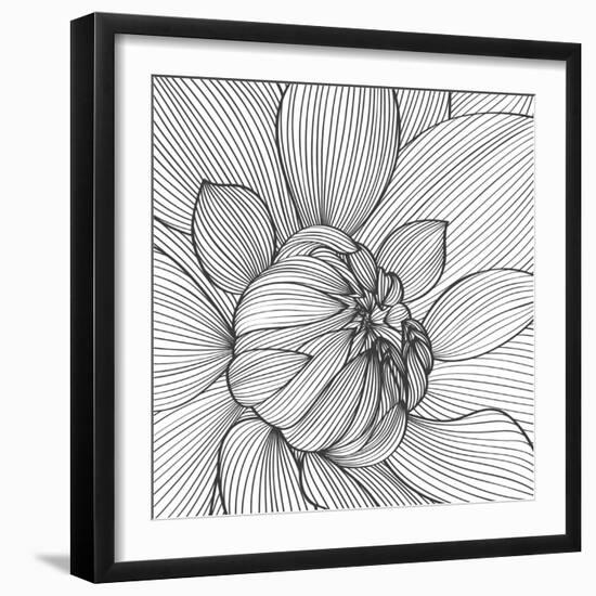 Abstract Floral Background-Helga Pataki-Framed Premium Giclee Print