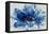 Abstract Floral Blue-David Moore-Framed Stretched Canvas