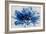 Abstract Floral Blue-David Moore-Framed Art Print