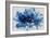 Abstract Floral Blue-David Moore-Framed Art Print