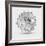 Abstract Floral Flower Dahlia-Helga Pataki-Framed Premium Giclee Print