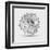 Abstract Floral Flower Dahlia-Helga Pataki-Framed Art Print