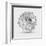 Abstract Floral Flower Dahlia-Helga Pataki-Framed Art Print