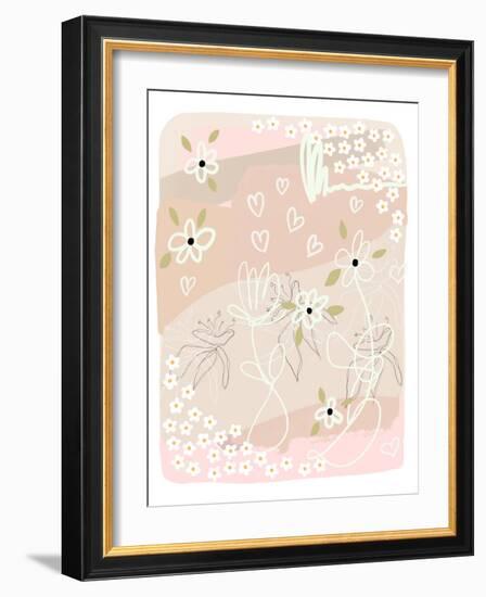 Abstract Floral Fun Soft-Leah Straatsma-Framed Art Print