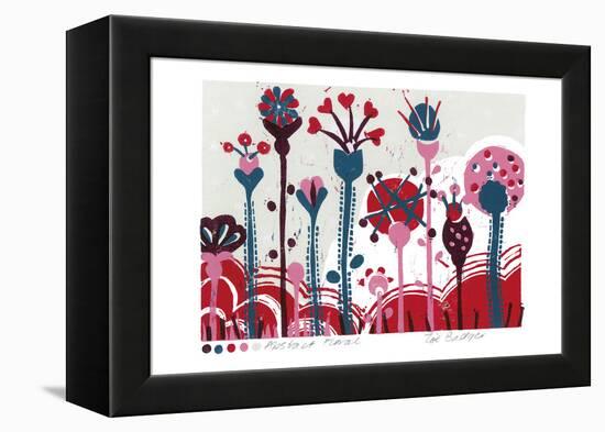 Abstract Floral-Zoe Badger-Framed Stretched Canvas