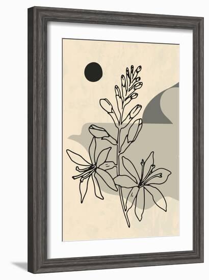 Abstract Flower 1-null-Framed Giclee Print