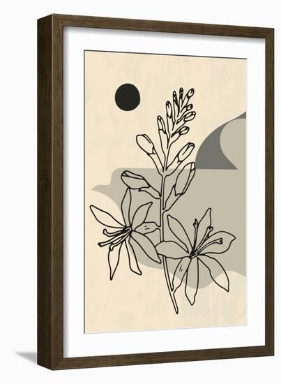 Abstract Flower 1-null-Framed Giclee Print