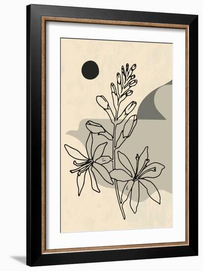 Abstract Flower 1-null-Framed Giclee Print