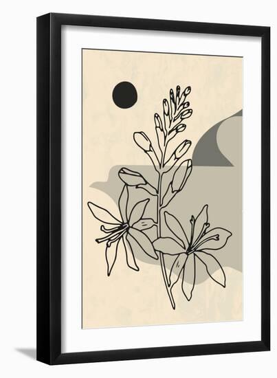 Abstract Flower 1-null-Framed Giclee Print