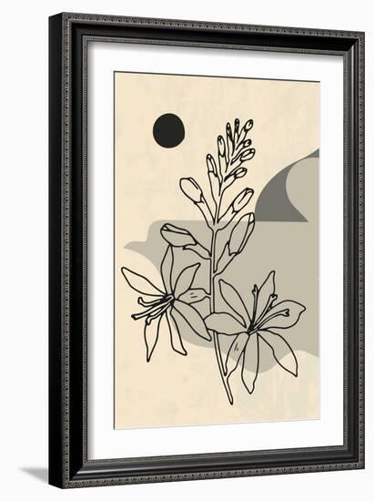 Abstract Flower 1-null-Framed Giclee Print