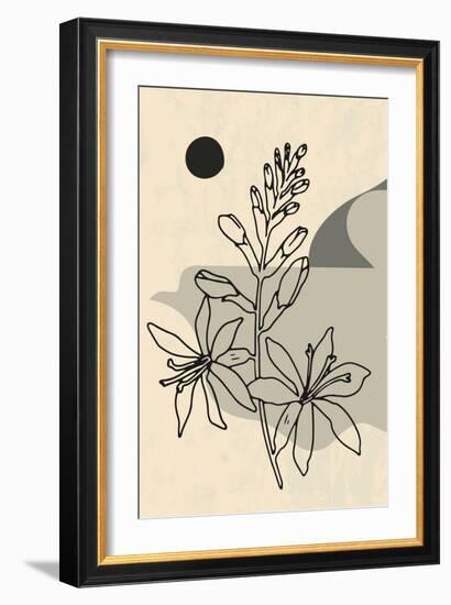 Abstract Flower 1-null-Framed Giclee Print