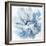 Abstract Flower 2 Blue-David Moore-Framed Art Print