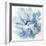 Abstract Flower 2 Blue-David Moore-Framed Art Print