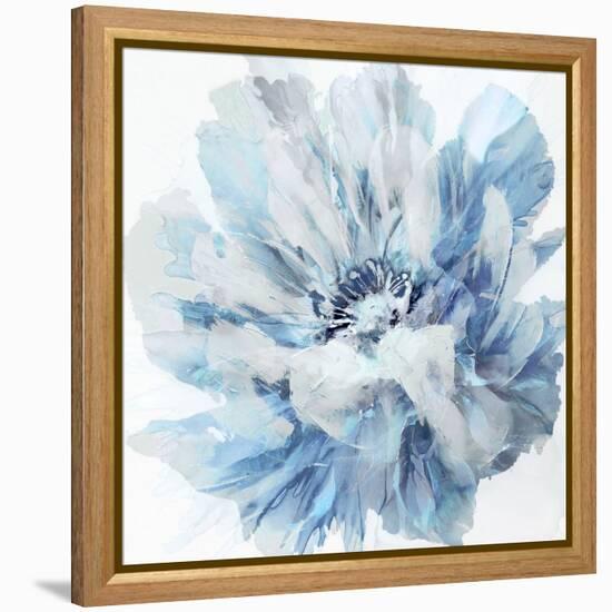 Abstract Flower 2 Blue-David Moore-Framed Stretched Canvas