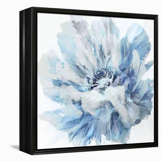 Abstract Flower 2 Blue-David Moore-Framed Stretched Canvas