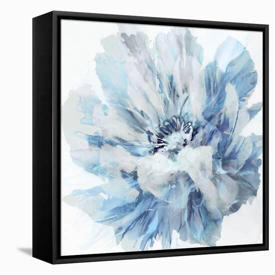 Abstract Flower 2 Blue-David Moore-Framed Stretched Canvas