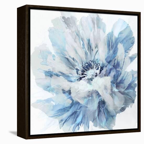 Abstract Flower 2 Blue-David Moore-Framed Stretched Canvas