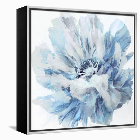 Abstract Flower 2 Blue-David Moore-Framed Stretched Canvas